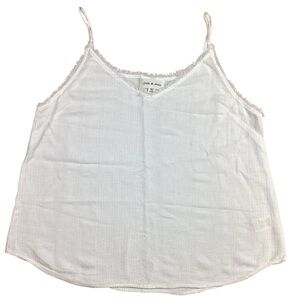 Cloth & Stone Spaghetti Strap Linen Top White
